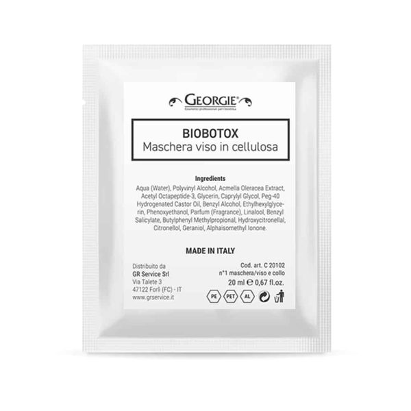 Maschera viso cellulosa biobotox C 20102 Georgie