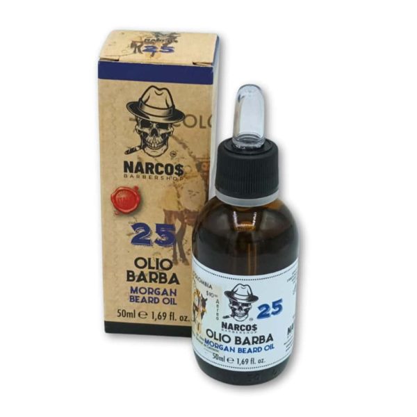 Olio barba Morgan Beard Oil 50 ml. N25 Narcos 8053340823985