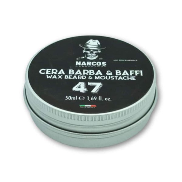 Cera barba e baffi Beard & Moustache Wax 50 ml. N47 Narcos