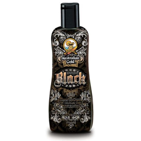 Intensificatore abbronzatura Sinfully Black 250 ML. AGCB088 Australian Gold Cosmetico solare con 15 stimolatori d'abbronzatura 054402270301