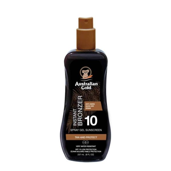 Spray Gel con effetto bronze SPF 10 237 ml. Australian Gold AGCF25074 054402720905