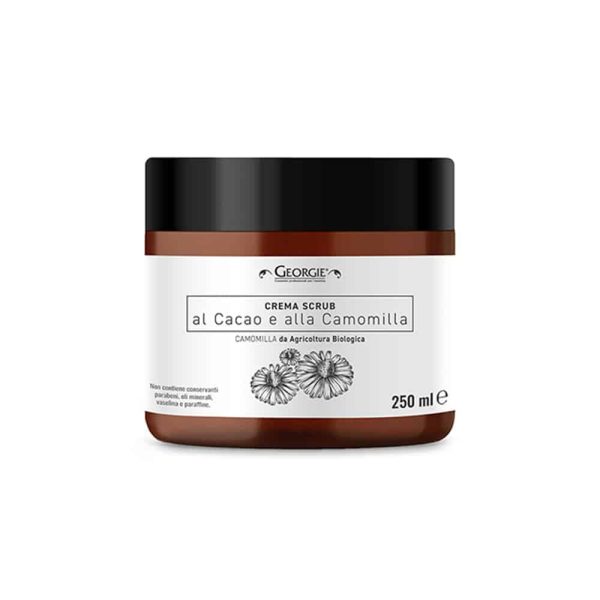 Crema scrub al cacao e alla camomilla 250 ml. C 7822 Georgie