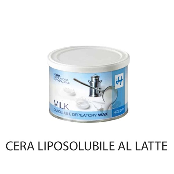 Cera depilatoria liposolubile al latte biossido di titanio Special Flavours 400 ml. B247 Holiday