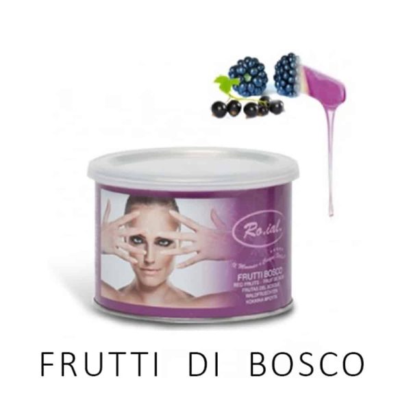 Cera in barattolo 400 ml. ai frutti di bosco Ro.ial. CER2074 depilazione monouso