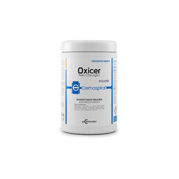 OXICER acido paracetico in polvere detergente e sterilizzante 1 Kg. Cerichem igiene