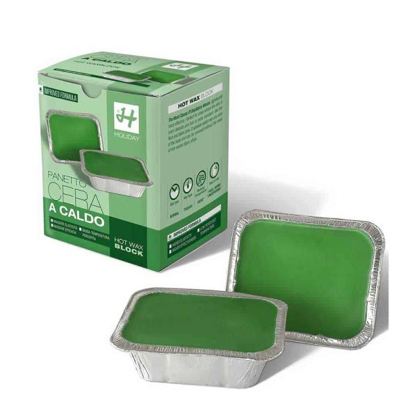 Cera a caldo (2 vaschette da 500 ml.) Holiday Clorofilla (Verde) C331 8032603320379