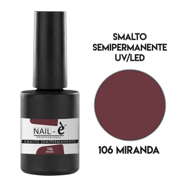 Smalto semipermanente n. 106 Miranda New Generation NE106NG Nail-è Professional Italia 8058515760348