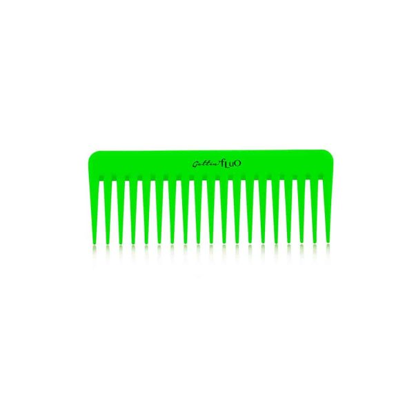 Pettine rado lungo (districante) per capelli ricci o mossi Gettin' Fluo Verde C827V Labor Pro 8012345551484